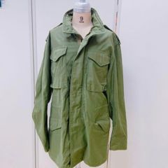 オリーブグリーン ミリタリージャケット フード付き - メルカリ