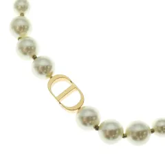 Dior クリスタル装飾 パール ネックレス　ゴールドチョーカー　即購入可 安く 買うファッション - Dior クリスタル装飾 パール ネックレス