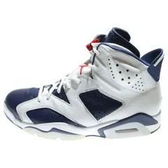 NIKE (ナイキ) AIR JORDAN 6 RETRO OLYMPIC エアジョーダン6 レトロ オリンピック ハイカットスニーカー ホワイト/ネイビー US9.5/27.5cm CT8529-164