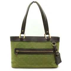 LOUIS VUITTON (ルイヴィトン) モノグラムミニ ルシーユPM ハンドバッグ トートバッグ ブラウン×グリーン レザー×キャンバス M92682 ゴールド金具