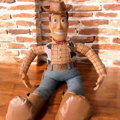 [1995년 초대] 토이 스토리 1 우디 특대 130cm TOYS 태그 첨부 등신대