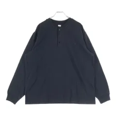 blurhms (ブラームス) CLASSIC HENLEY L/S クラシック コットン ヘンリーネック長袖Tシャツ カットソー ブラック bROOTS25F4