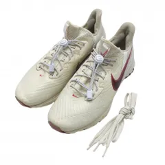 【美品】ナイキ ゴルフシューズ 白×ダークレッド AIR ZOOM INFINITY TOUR CT0541-109 スパイクレス メンズ 28.0 ゴルフウェア NIKE
