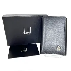 SD3954 新品未使用！ Dunhill ダンヒル フルハム 6連キーケース キーリング付き レザー ブラック メンズ L25850A