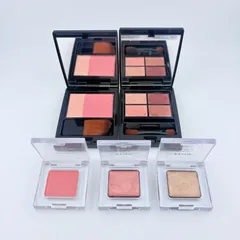 [ETVOS エトヴォス コスメ5点] ミネラルアイバーム2種 / ミネラルマルチパウダー / ミネラルプレストチーク / ミネラルクラッシィシャドー