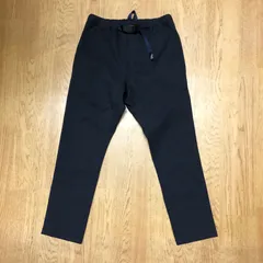 美品 GRAMICCI メンズS ネイビー グラミチ クライミングパンツ イージーパンツ 裏フリース テーパード スリムシルエット ストレッチあり ロングパンツ ボトムス