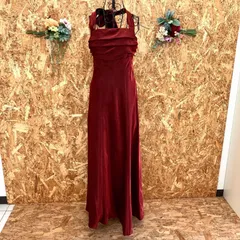 SG4409 カクテルドレス イブニングドレス ワインレッド