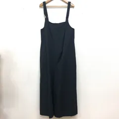 アンティカ テンセルレーヨン サロペット ワイドシルエット オーバーサイズ ブラック FREE