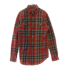 POLO RALPH LAUREN (ポロラルフローレン) 90s vintage ヴィンテージ チェック柄ネルシャツ レッド MNBLWOVM2C00347