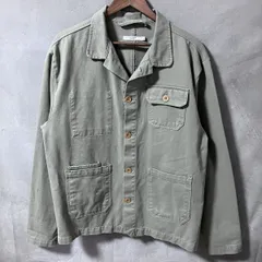 OLOW PARIS オロウ Farniente コットン ツイル 4ポケット ユーロワークタイプ カバーオール ジャケット size.XL グリーン Made in Portugal