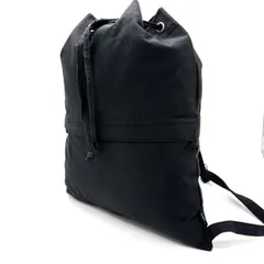 【良品】 agnes b アニエスベー リュック ナップサック キャンバス ブラック 黒色 ユニセックス 男女兼用 メンズ レディースのサムネイル