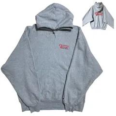 ヴィンテージ チャンピオン プレミアム･リバースウィーブ パーカー フーディ グレー 刺繍 ロゴ スウェット メンズ 古着 長袖