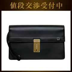 ダンヒル セカンドバッグ ブラック オックスフォード 未使用 美品 レザー