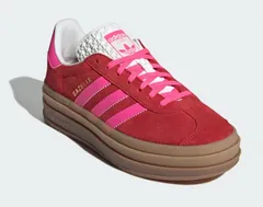 【adidas】IH7496 adidas GAZELLE BOLD W RED/PINK アディダス ガゼルボールド レッド/ピンク レディース スニーカー  厚底 ローカット シューズ 大人靴