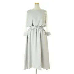 【apartbylowrys】AP270948TK OCドットチュール スリーブロング長袖ワンピース