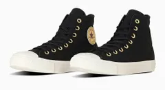 【CONVERSE】1SE296 ALL STAR GOLDPATCH HI BLACK/GOLD オールスター ゴールドパッチ ブラック/ゴールド コンバース スニーカー ハイカット 大人靴 シューズ カジュアル レディース メンズ
