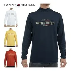 トミーヒルフィガー TOMMY HILFIGER フロントロゴ モックネック 長袖シャツ ゴルフウェア メンズ THMA465