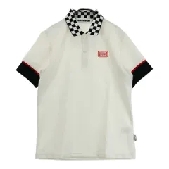 サイズ：L DECEMBERMAY ディセンバーメイ 1-912-0101 半袖ポロシャツ チェッカー柄 ホワイト系 [240101569364] ゴルフウェア メンズ ストスト