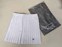 【デッドストック】YONEX/ヨネックス 白いプリーツスコート ウエスト67cm スカート 70年代 ＊mkk113