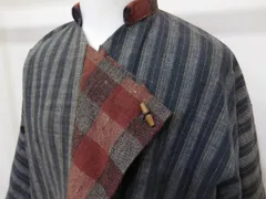 P40998　ざっくりした　紬の　ジャケット　k