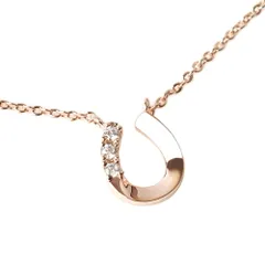 【ピンクゴールド×Cタイプ】[Cream dot. クリームドット公式] ネックレス レディース   10タイプ 金属アレルギー ニッケルフリー チェーン 馬蹄 ホースシュー キュービックジルコニア ビジュー 大人 上品  