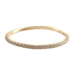 【ホワイト×ゴールド】[Cream dot. クリームドット公式] ブレスレット レディース   40色 テニス ラインストーン ビジュー ブランド 大人 上品 エレガント シンプル ー マルチカラー のサムネイル