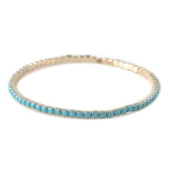 【ターコイズ×ゴールド】[Cream dot. クリームドット公式] アンクレット テニス パール  ミックス 細身 プチ シンプル 上品 ブランド アクセサリー プレゼント 大人 女性 