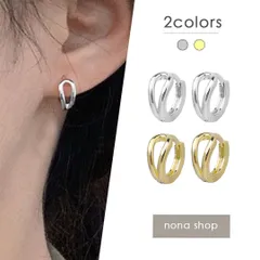 ピアス フープ リング ダブル ワンタッチ シルバー ゴールド ミニ 小ぶり 小さめ 上品 シンプル おしゃれ プチ 韓国風 普段使い 仕事用 オフィス 8mm
