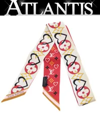 ルイヴィトン LOUIS VUITTON バンドーBB マイトゥルーLV スカーフ シルク100％ M78117 【72544】