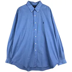 古着 ラルフローレン Ralph Lauren BLAKE 長袖 ボタンダウンシャツ メンズXL相当/eaa602747