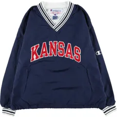 古着 90年代 チャンピオン Champion Vネック カレッジ ナイロンプルオーバー メンズXL相当 ヴィンテージ/eaa602076