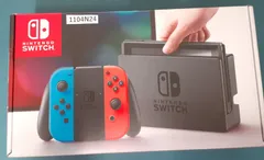 セール！【1104N24】Nintendo Switch　本体　ネオンレッド/  ネオンブルー　初期型（一部部品不足）