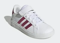 【adidas】GX7159 Grand Court 2.0 EL K WHITE/PINK アディダス グランドコート ホワイト/ピンク キッズ スニーカー シューズ