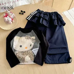 女の子 ベビー服 セットアップ フリル襟 长袖 ロンパース