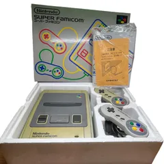 【管2511-380】動作未確認☆Nintendo スーパーファミコン 本体 SHVC-001 ＋ コントローラー箱付 説明書付き ジャンク扱い 現状渡し
