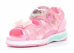 【moonstar】DN C1354 PINK 光る靴 ピンク Disney ディズニー シンデレラ 子供靴 キッズ サンダル ムーンスター 女の子 リボン LED