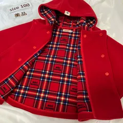 390ミキハウスmikhouse 90-100size ロゴ入りフリースポンチョ