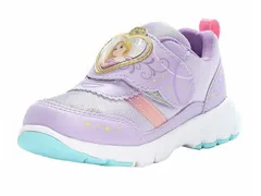 【moonstar】DN C1328 PURPLE パープル ラプンツェル  Disney ディズニープリンセス 抗菌防臭 子供靴 キッズ ムーンスター アリエル シンデレラ