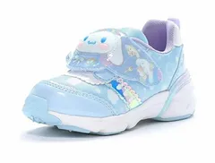 【moonstar】SA C030 SAX サックス 光る靴 sanrio サンリオ シナモロール シナモン 子供靴 キッズ ムーンスター 抗菌防臭 子供靴 スニーカー 水色