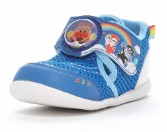 【MoonStar】AP B58 BLUE アンパンマン 子供靴 キッズ サンダル スニーカー ピンク サマーシューズ ムーンスター ドキンちゃん バイキンマン チーズ 男の子 女の子 甲バンド