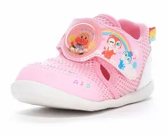 【MoonStar】AP B58 PINK アンパンマン 子供靴 キッズ サンダル スニーカー ピンク サマーシューズ ムーンスター ドキンちゃん コキンちゃん チーズ 女の子 甲バンド