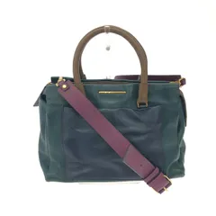 MARC JACOBS マークジェイコブス 2WAYトートバッグ  カラーブロック レザー エメラルド    マルチカラー レディース / 240001174123