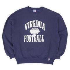 ラッセル RUSSELL 90s 90年代 カレッジプリント スウェット MADE IN USA アメリカ製 旧タグ アメカジ ヴィンテージ 古着 メンズ トレーナー ネイビー 紺 XL【中古】