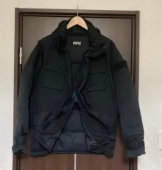 ppfm ミリタリー アシメントリー ポケット ダウン ダウン ジャケット