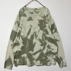 FADED GLORY タイダイ長袖カットソー XL 総柄　グリーン　ブリーチ