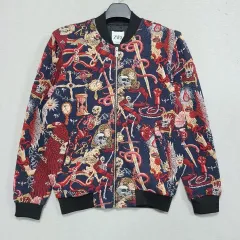 ザラ 季節の変わり目 刺繍 ブルゾンジャケット メンズ95 ㅡ1029