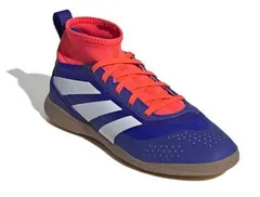 【SALE】【adidas】IF6409 PREDATOR LEAGUE SOCK IN J BLUE/RED (22.5cm-24.5cm) アディダス プレデター リーグ インドア用 レッド サッカー フットサル キッズ ジュニア シューズ