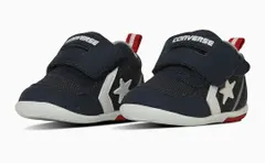 【CONVERSE】7SE501 MINI RS 2  NAVY/WHITE/RED コンバース ミニ ベビー ネイビー/ホワイト/レッド ロードスター シューズ  通園 子供靴 キッズ