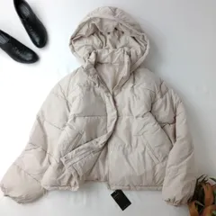 新品 RMAF Remind me and forever リマインドミーアンドフォーエバー ナイスクラップ フード付き中綿ジャケット アウター 羽織 Free エクリュ系 ライトベージュ系(だ4Y＋0681)25F