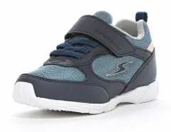 【moonstar】SUPERSTAR SS K1197WS NAVY ムーンスター スーパースター ネイビー 子供靴 キッズ シューズ ホワイトソール 白底  抗菌防臭 軽量 スニーカー 運動会 男の子